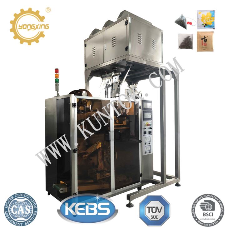 Tea Bag Packaging Machine with Triangle and Flat Inner